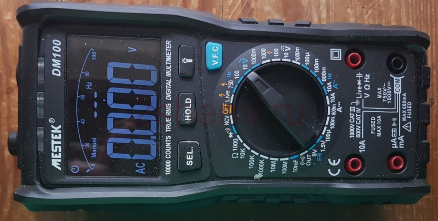 MESTEK DM100: обзор и разборка схемы цифрового мультиметра