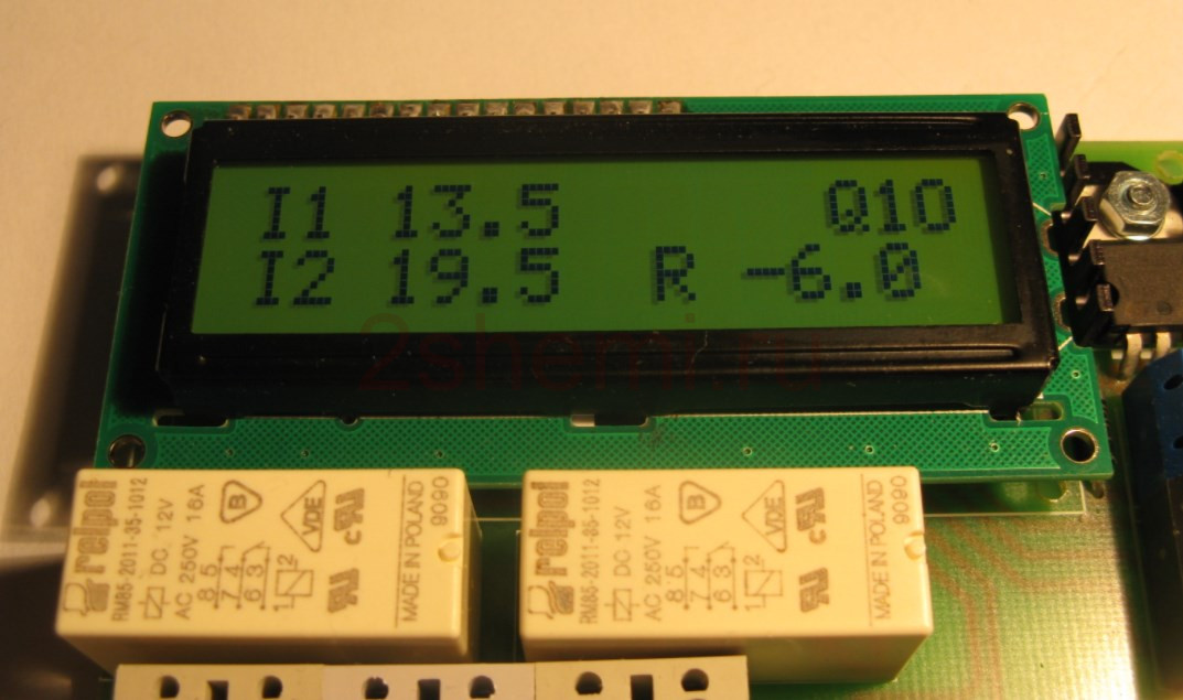Двухканальный цифровой термостат: схема на контроллере Atmega8