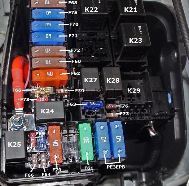 Схема Лада Веста ВАЗ-2180