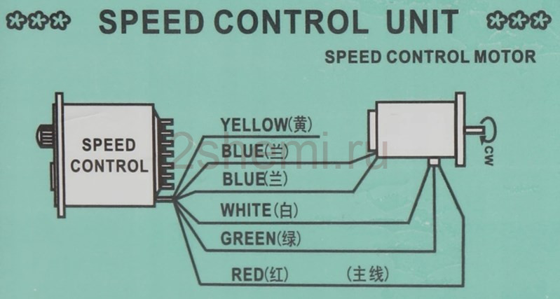 Регулировка вращения и реверс мотора от стиральной машины