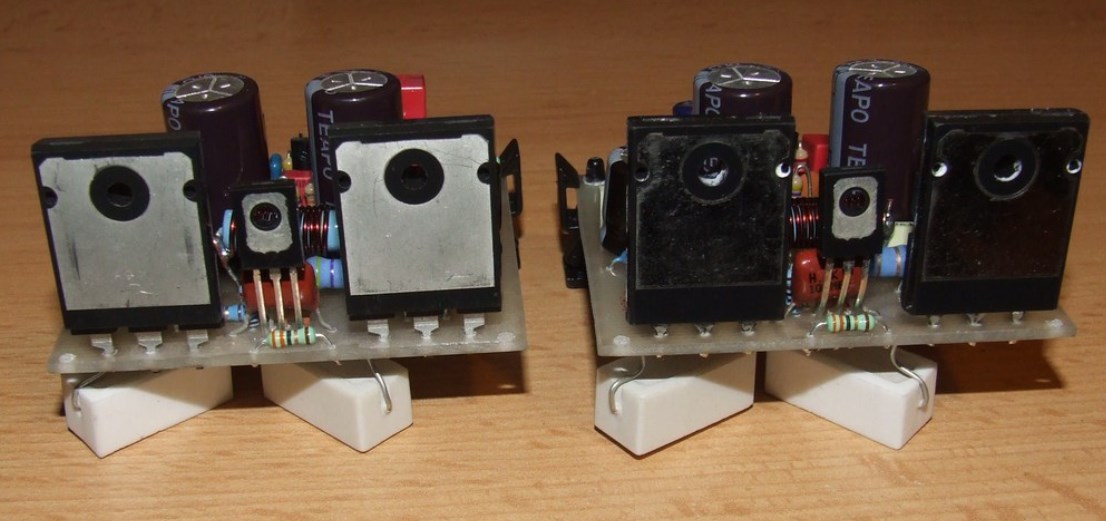 Чисто транзисторный УМЗЧ 2х 100W: схема, плата, корпус