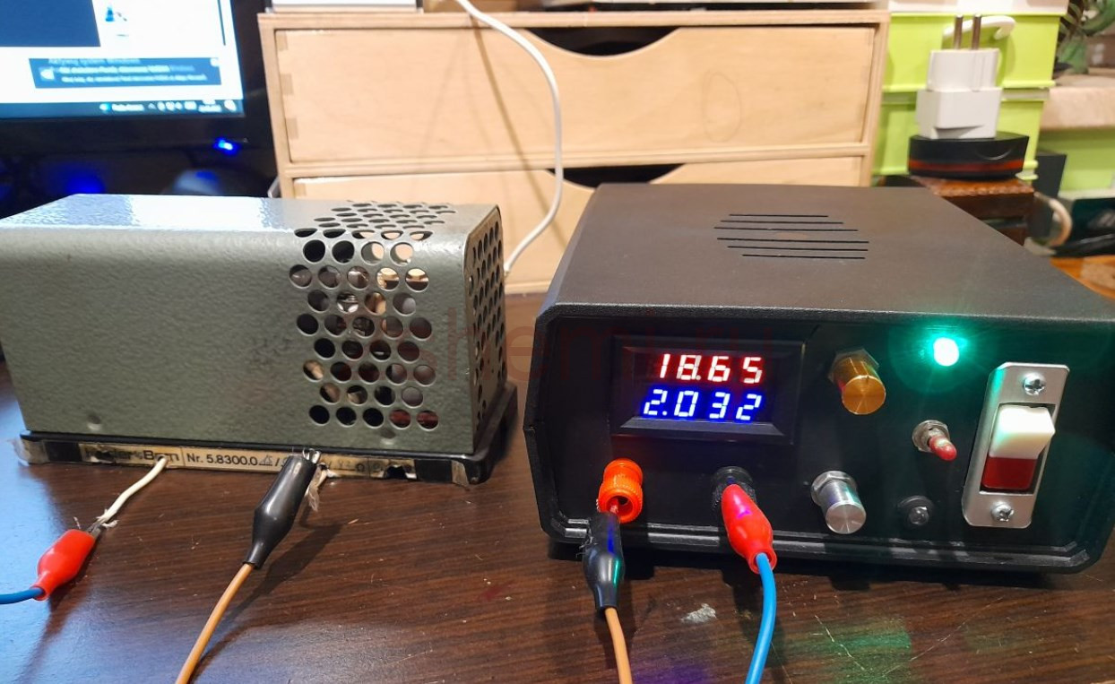 Стабилизированный БП с регулировкой напряжения до 30V