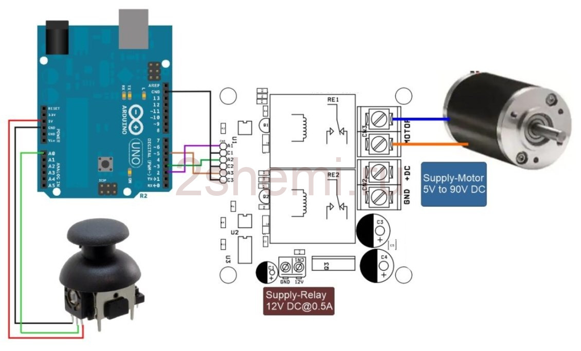 Arduino контроллер скорости и реверса мотора
