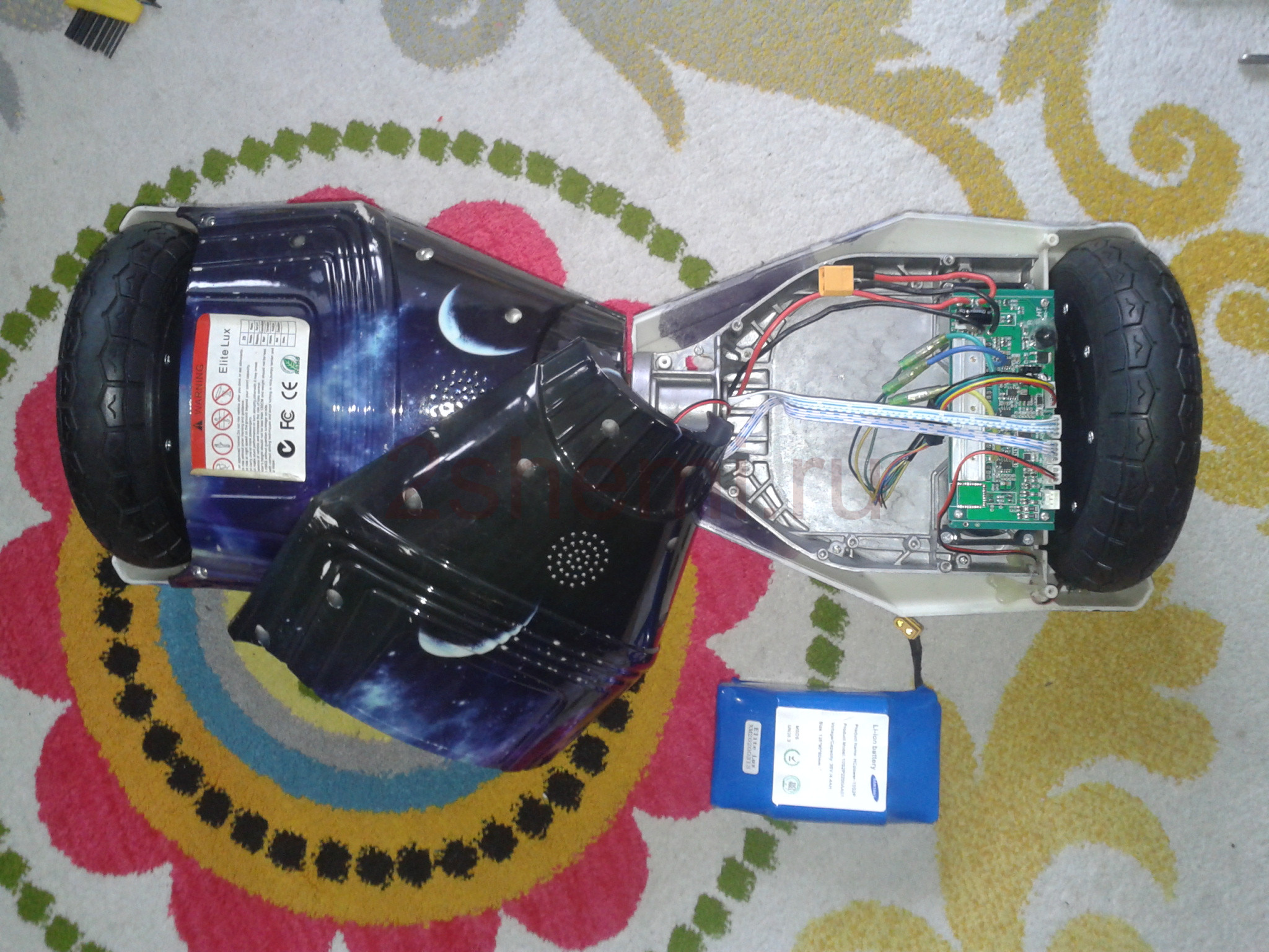 Питание ноутбука, лампы и USB от электросамоката