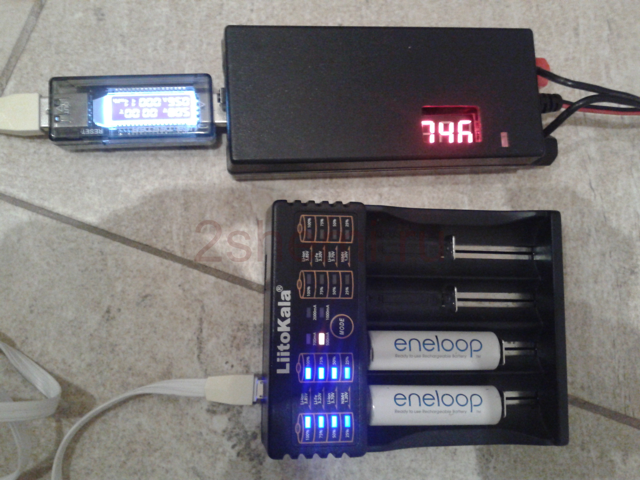 Питание ноутбука, лампы и USB от электросамоката