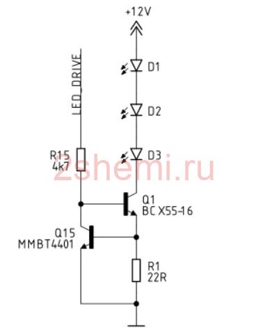 Модификация плафона подсветки салона авто