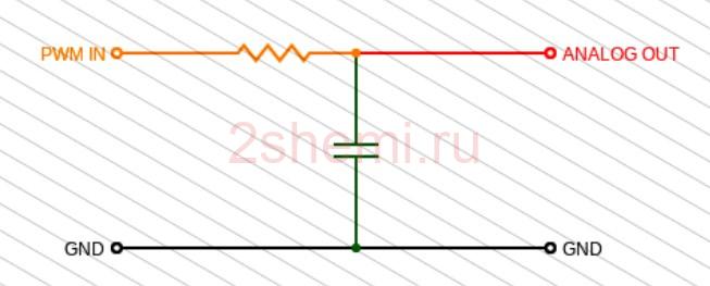 Модуль преобразователя ШИМ в напряжение