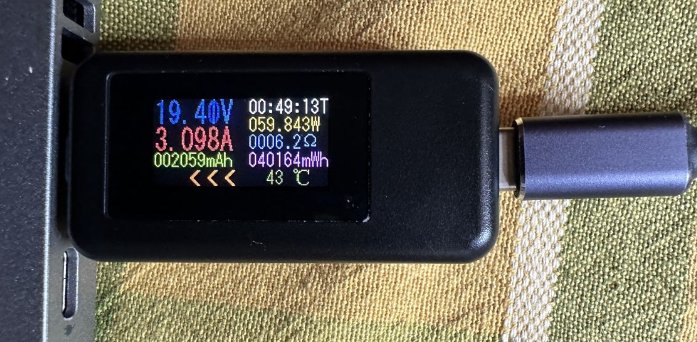 USB-C адаптер для зарядки от БП ноутбука