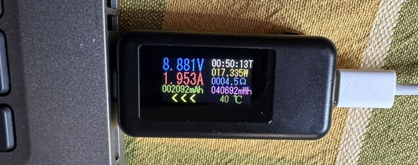 USB-C адаптер для зарядки от БП ноутбука