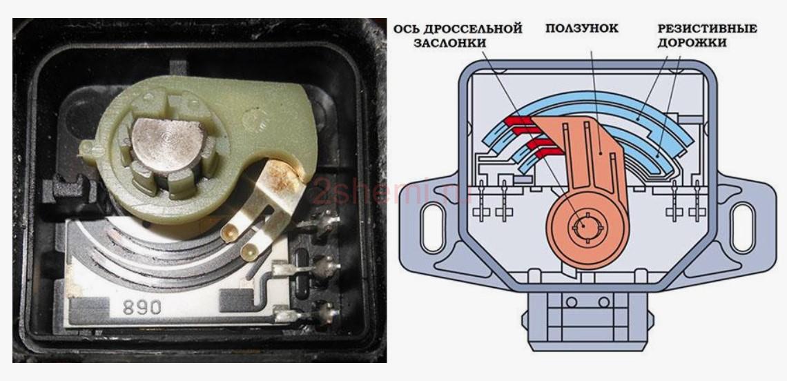 Датчик положения дроссельной заслонки: проверка и подключение TPS