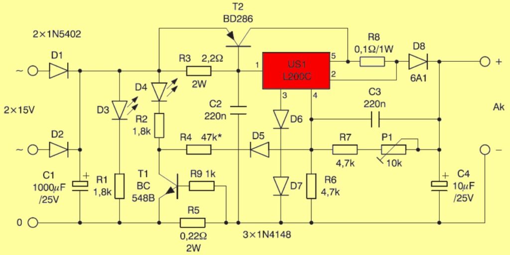 Простое зарядное для аккумулятора 12V 5A