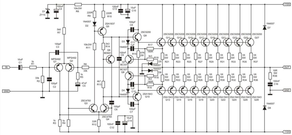Сабвуфер на 500W: корпус и усилитель