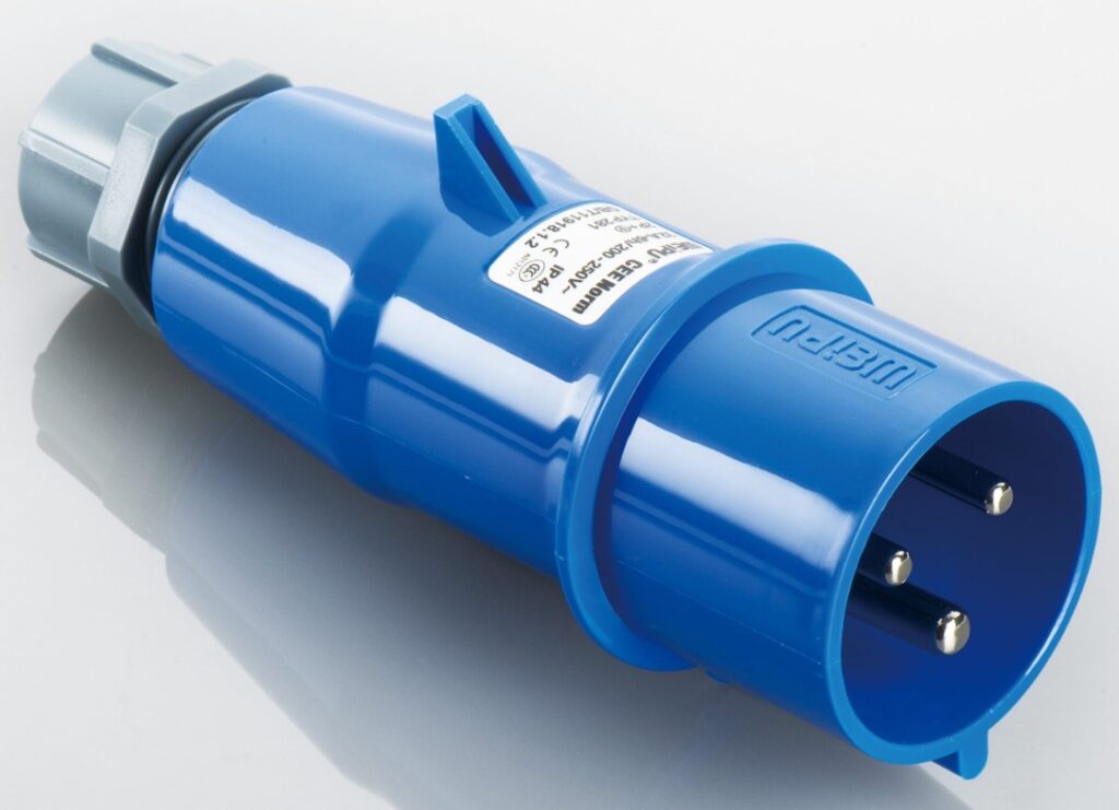 Cиловые разъёмы IEC-60309 1-3 фазные на 3-5 контактов